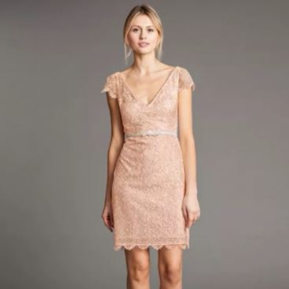 Jenny Yoo Bridgitte Dress lace cap sleeves
